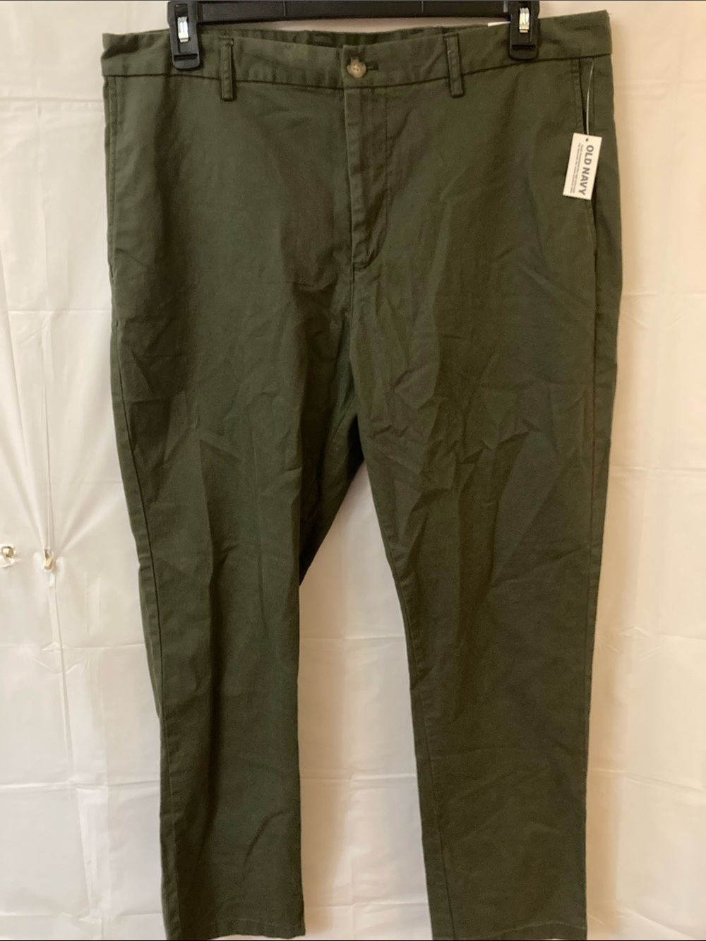 Old Navy Men's Olive Chino Pants - Dark Green